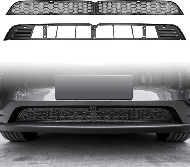 KUNIST Grille Mesh Inserts for 2026 Tesla New Model Y Premium Front Air Inlet Vent Grille Cover Replacement for Tesla Model Y Juniper Accessories (Not fit 2026 Standard & Performance) - Image 1